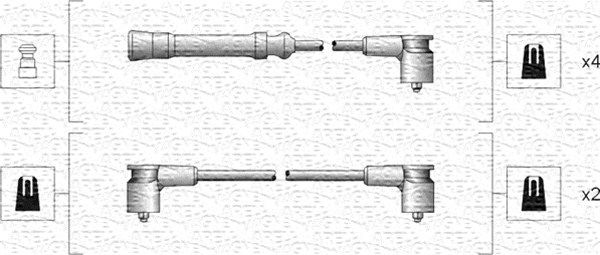 MAGNETI MARELLI Augstsprieguma vadu komplekts 941318111057